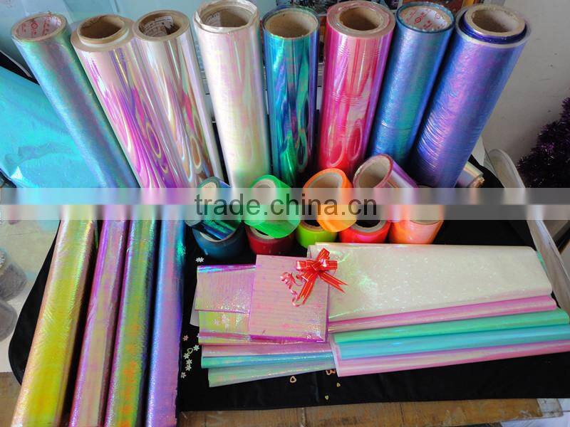 Embossed Iridescent Film Laminated With Paper