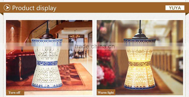 Jingdezhen ceramic Hollow indoor pendant light fancy pendant light