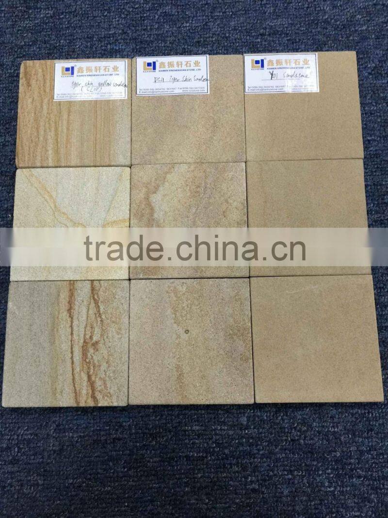 China sandstone samples,wooden vein sandstone