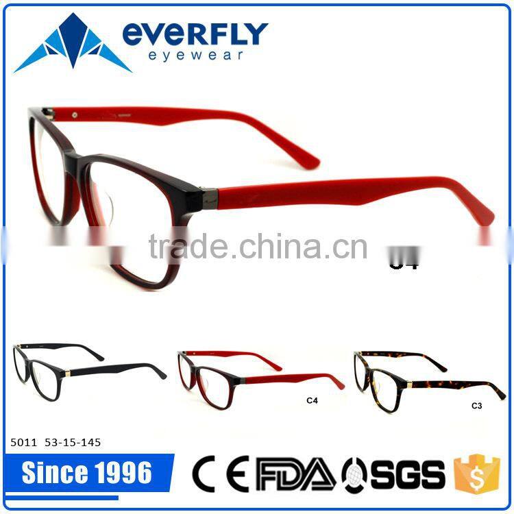 Fashion demi color acetate eyeglasses cateye shape acetate optical frames