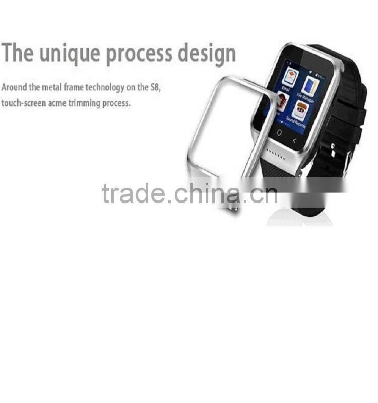 Original ZGPAX S8 MTK6572 android 4.4 Dual Core ROM 4GB+8GB 3G GPS WiFi wholesale china smart watches smart watch cheap