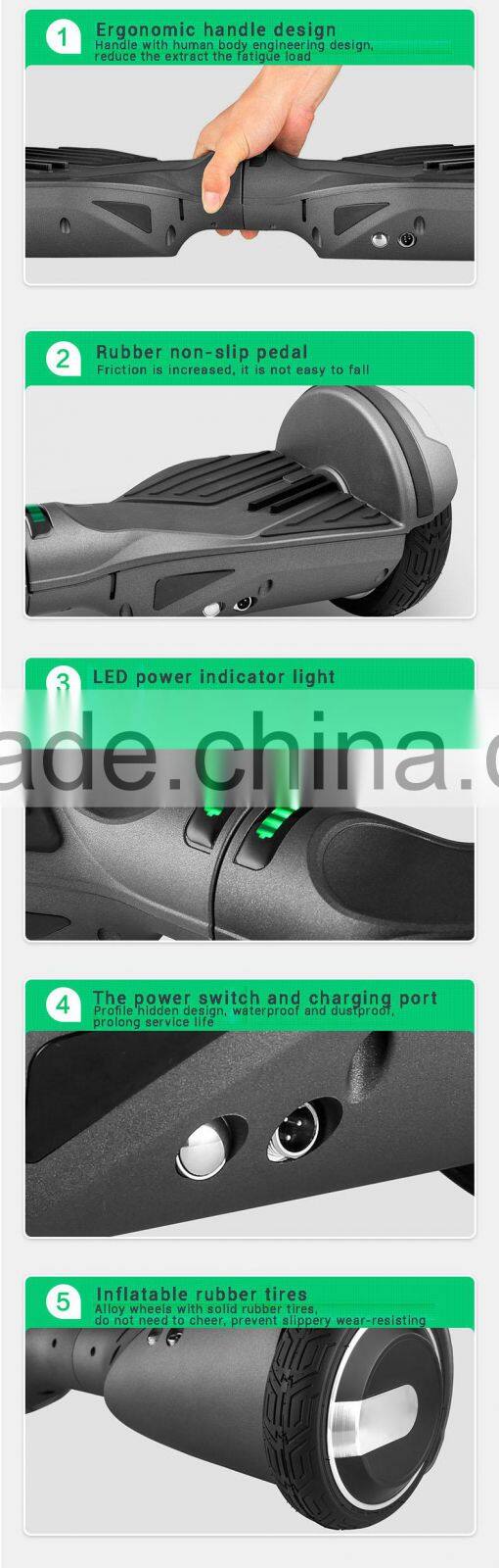 Brussless 2 wheel electric scooter electric self balance scooter with 8'' unicycle scooter