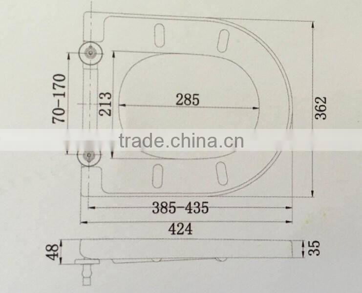 The sense of antibacterial ceramic toilet cover