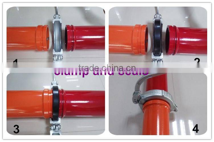 DN125mm 3 meters concrete pump delivery pipe