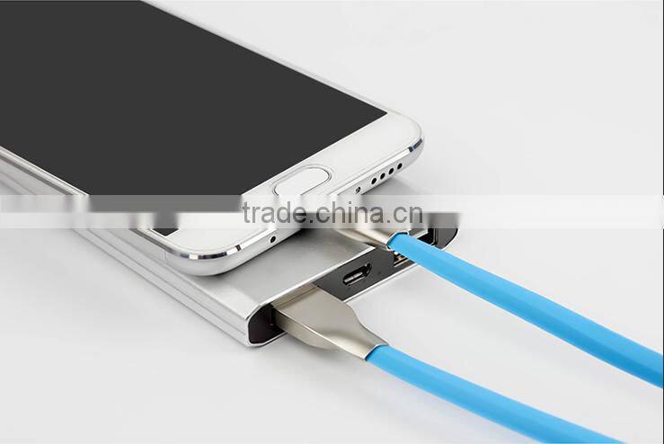 Fast Charge 2.0 Current Usb Data Sync Cable Charger Cable Metal Head Data charging Cable