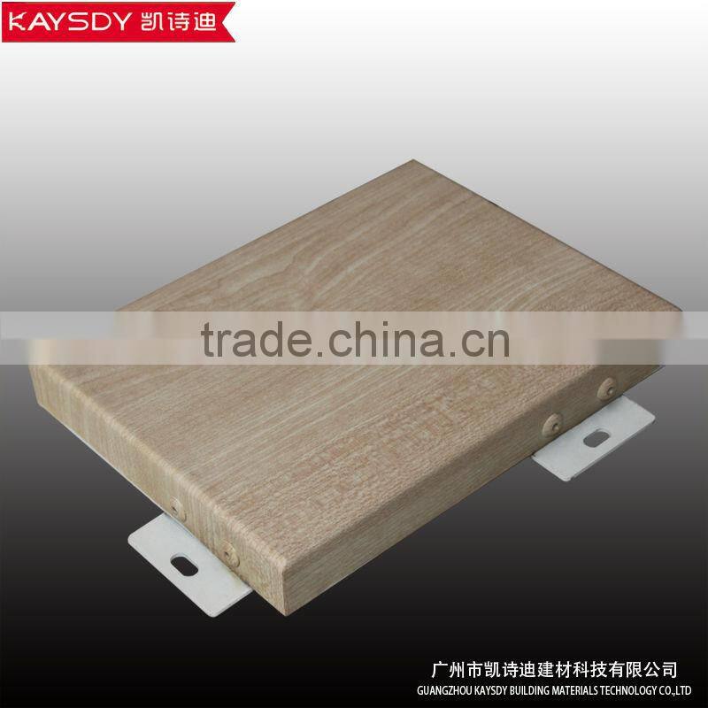 wooden grain design aluminum veneer panel with factory price