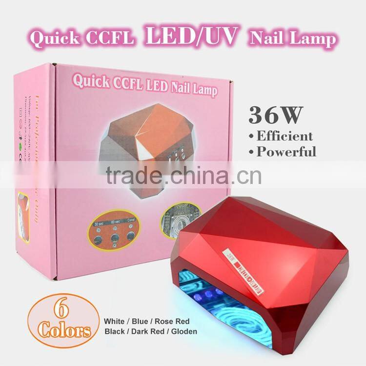 2015 new product professional uv nail lamp, 36 W uv gel nail curing lamp light dryer