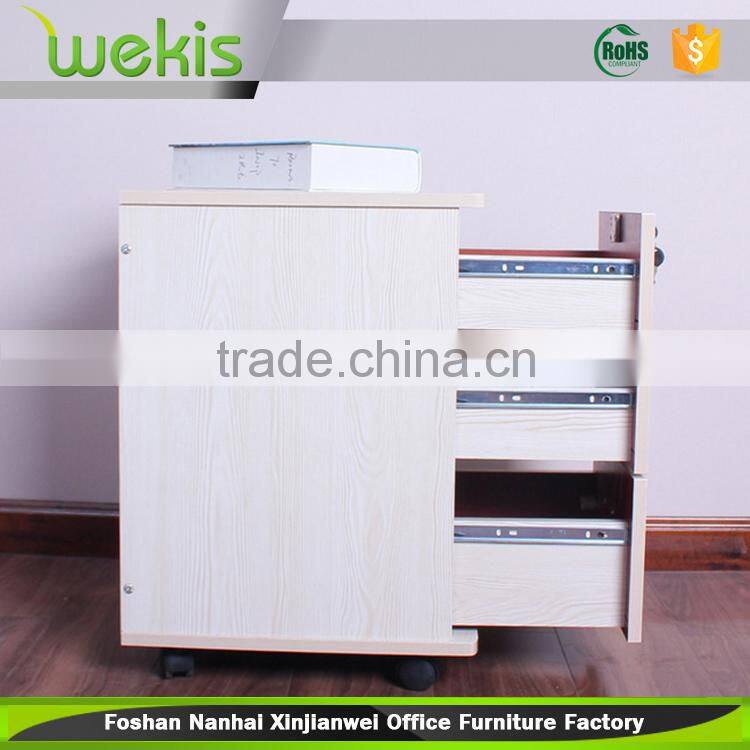 Wood drawer cabinet cheap filing cabinet 3 movable drawers cabinet