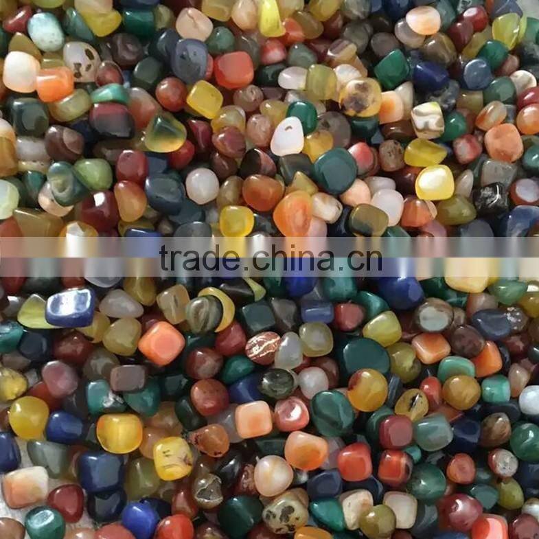 colorful agate crystal tumbled stone