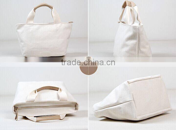 Canvas school lunch bag large space