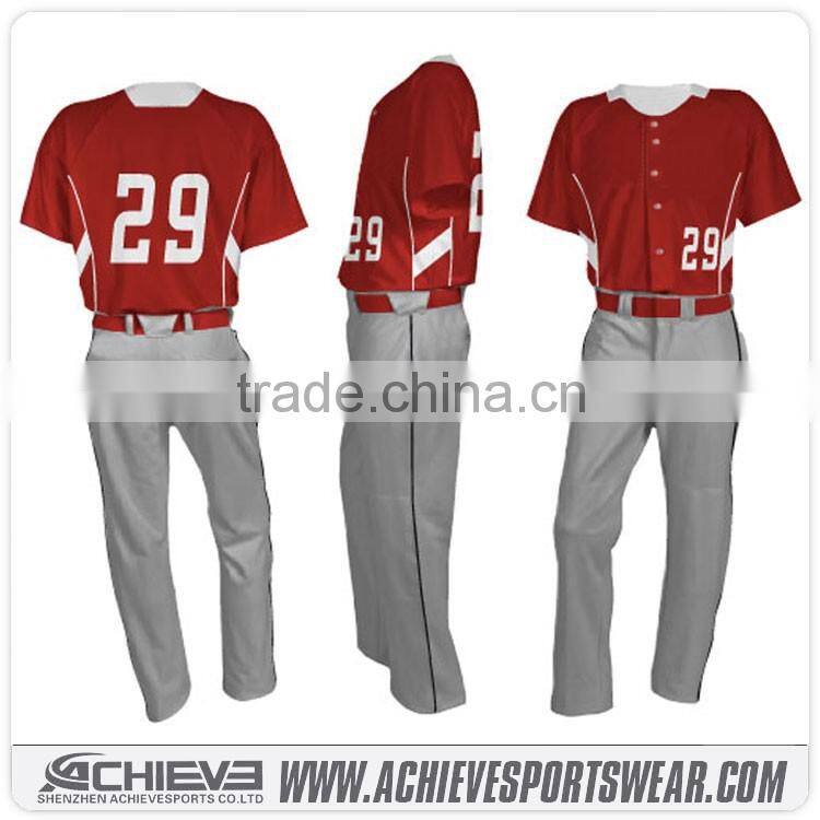 Custom dry fit Baseball jersey Shirts Cheap Team Baseball Uniforms Polyester Baseball Jersey wholesale