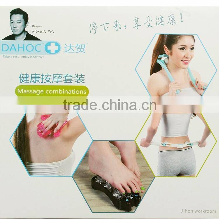 office and home plastic functional manual body massagers,manual neck,foot and body massager