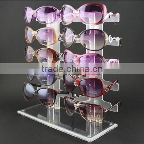 Custom size clear eye glass holder