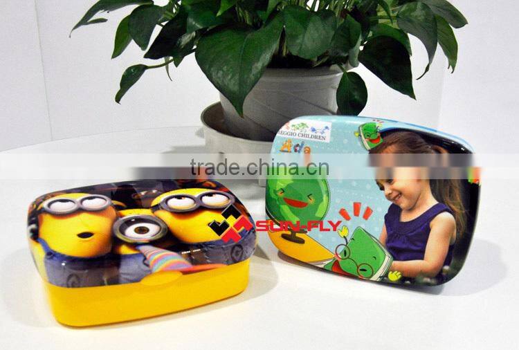 (SF) Kids Lunch Box wholesale Custom printed bento plastic lunch box