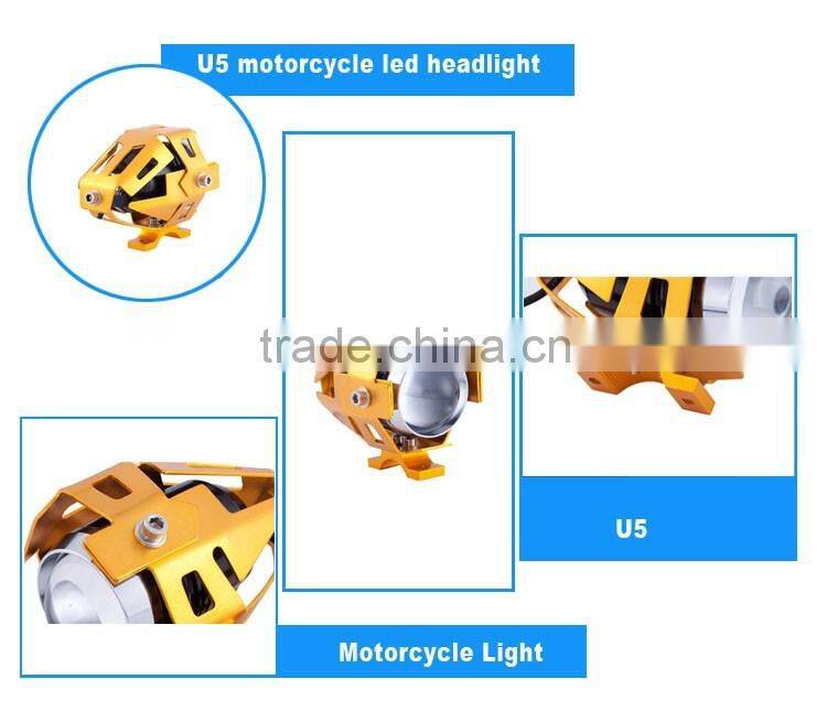 wholesale waterproof U7 motorcycle angel eye headlight and motorcycle evil eye headlight