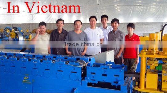 , Mitsubishi PLC Hydraulic Cutting Downspout pipe forming machine