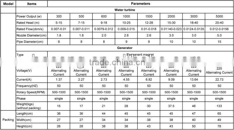 Mini Pelton water turbine