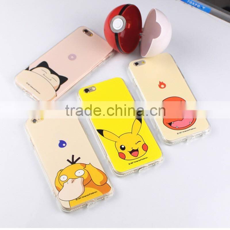 pokemon go game pvc silicon cell phone case packaging