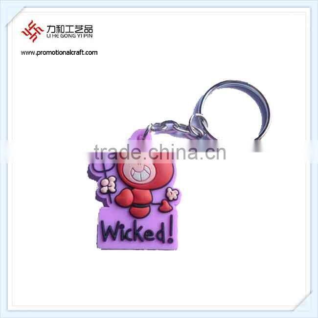 China Factory Sublimation Souvenir PVC Keychain