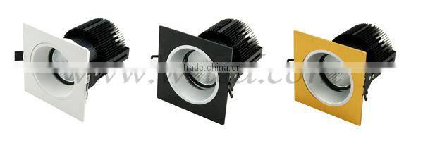 12w cob led downlight, China recessed downlight, square led downlight
