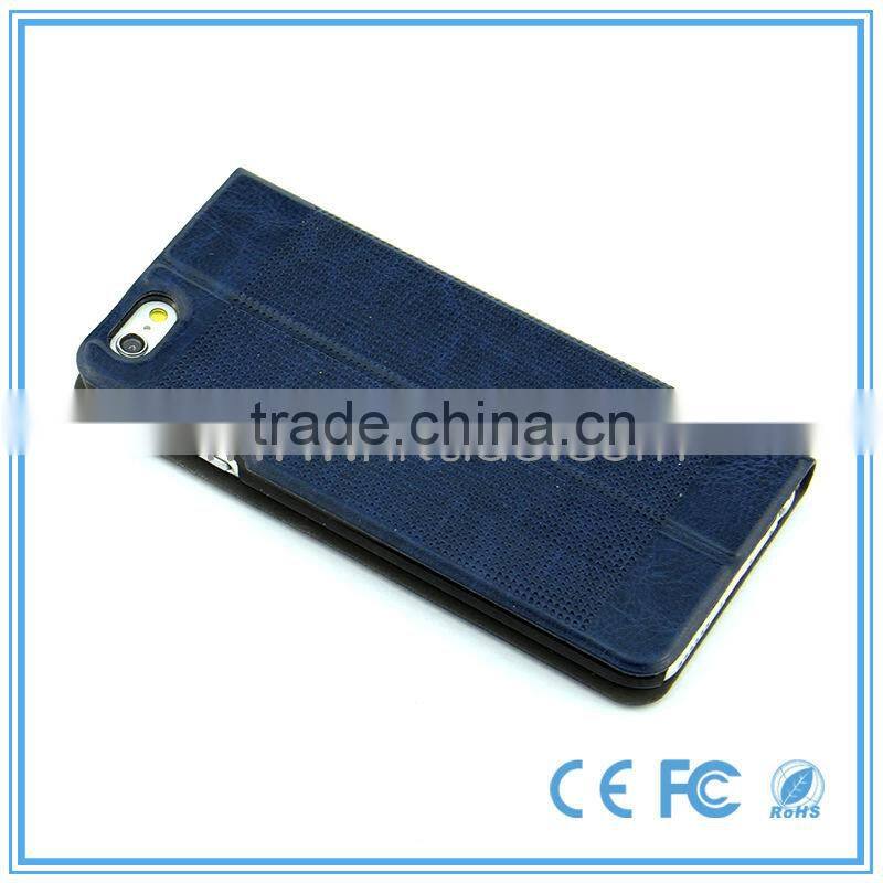 Professional Manufacture Waterproof Leather For Iphone 6 Case With Magnet