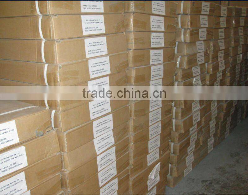 Knock-down single row steel locker system