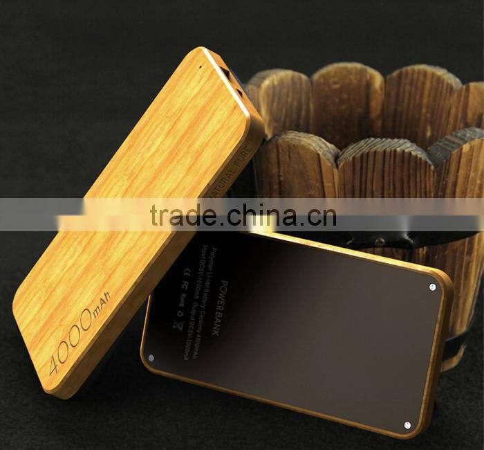 Secure payment usb cell phone charger 4000mah power bank slim