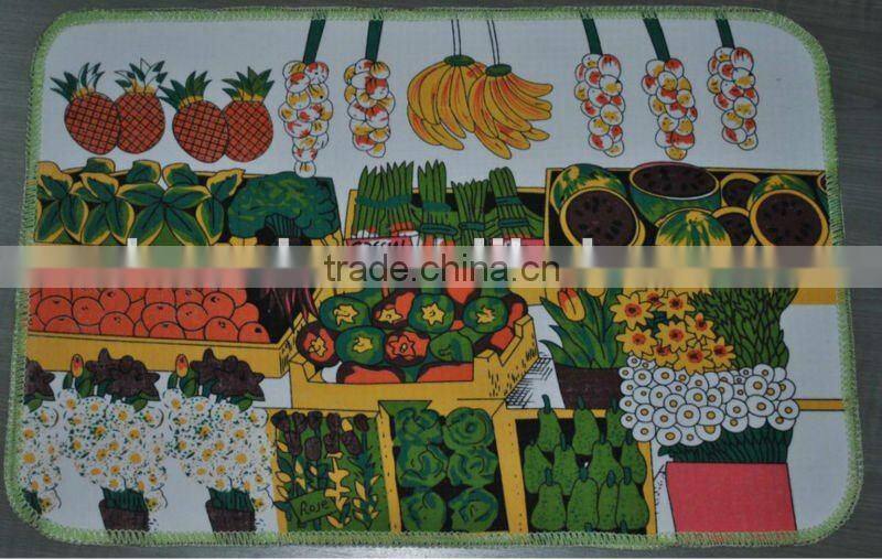 colorful design printed, good quality with cheap price door mat
