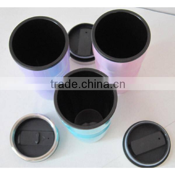 16oz Double wall l travel mug with customized paint coating