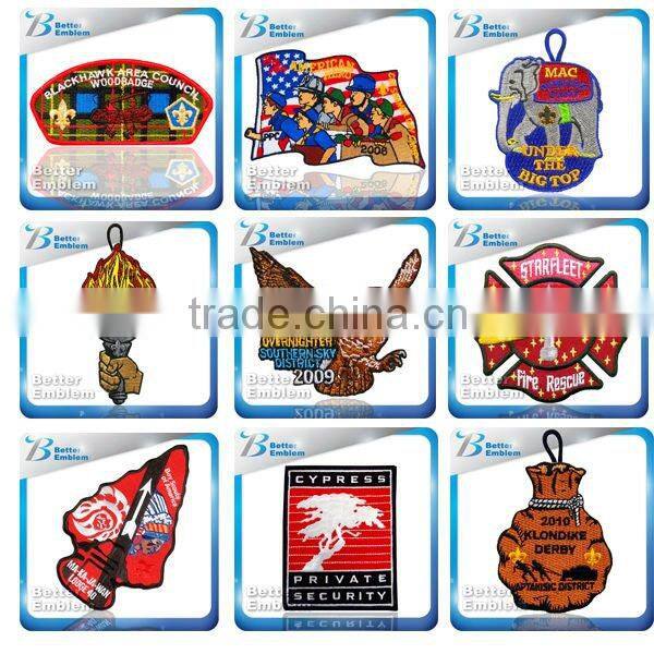 custom ready made embroidery patches