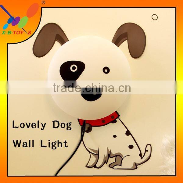 Bedroom New Fancy bedside light for kids,New design Lovely Spotty Dog wall sticker lamp