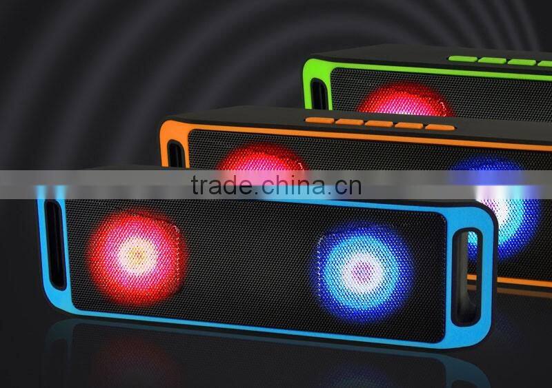 New arrived portable Led speaker wireless music mini bluetooth speaker for samsung