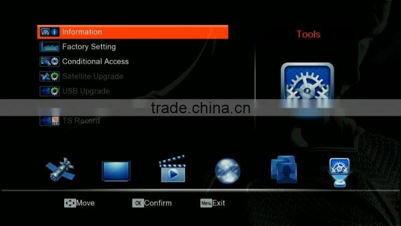 FTA Satellite Receiver DVB-S2+T2&T V8 Combo Support USB Wifi IPTV CAS PVR Twin Protocol Cccam Newcam MScam Youtube