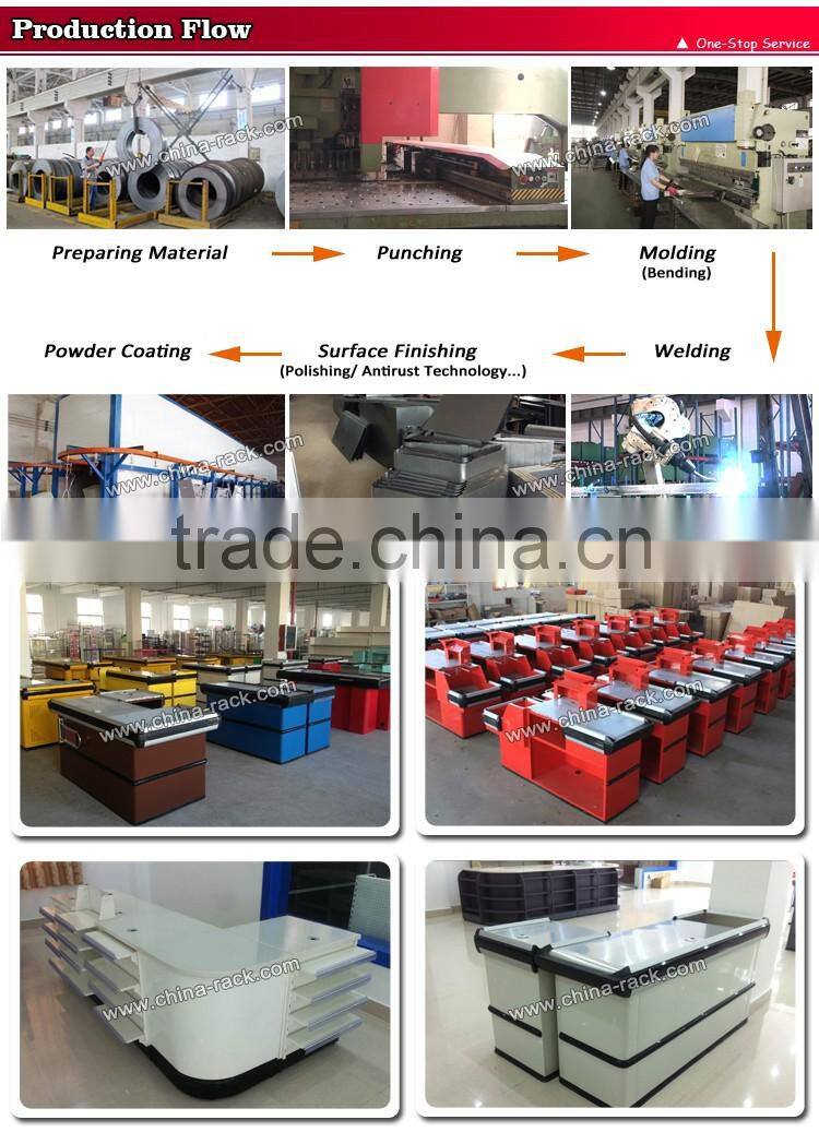 Automatic Electric Checkout Counter With Conveyor Belt