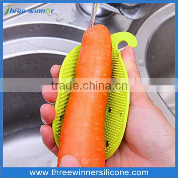 Kitchenware Tools Fruit Silicone Washing Brush