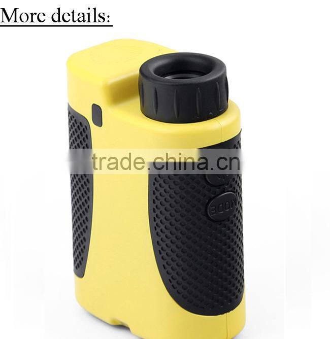 BIJIA 6X25 1200m Outdoor Yellow Color Golf Laser Rangefinder with Pin Seeking and Flag Seeker