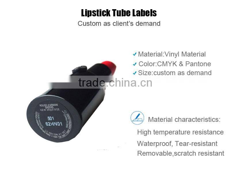 New Design Lipstick Tube Labels With LOGO Printing In China Manufacturer
