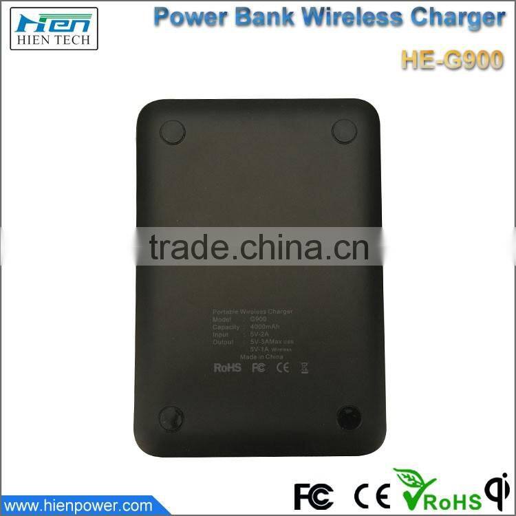 4000mAh Portable Wireless Charger Power Bank