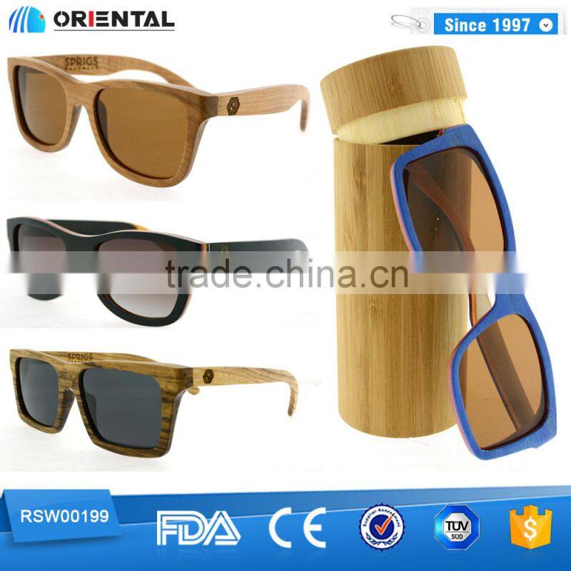 colorful we can custom design wooden sun glasses, skateboard wooden polarized sunglasses