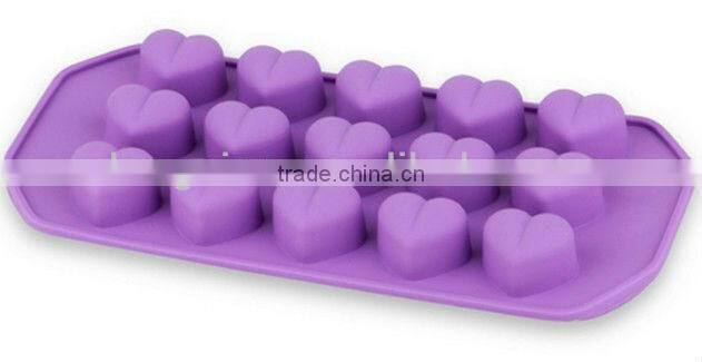 High quality silicone heart-shapes Valentine's Day chocolate mold