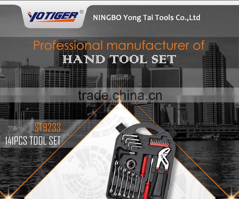 Hand tools 9'' Water pump plier 3/8'' H ratchet handle 1/4'' socket insulation tape