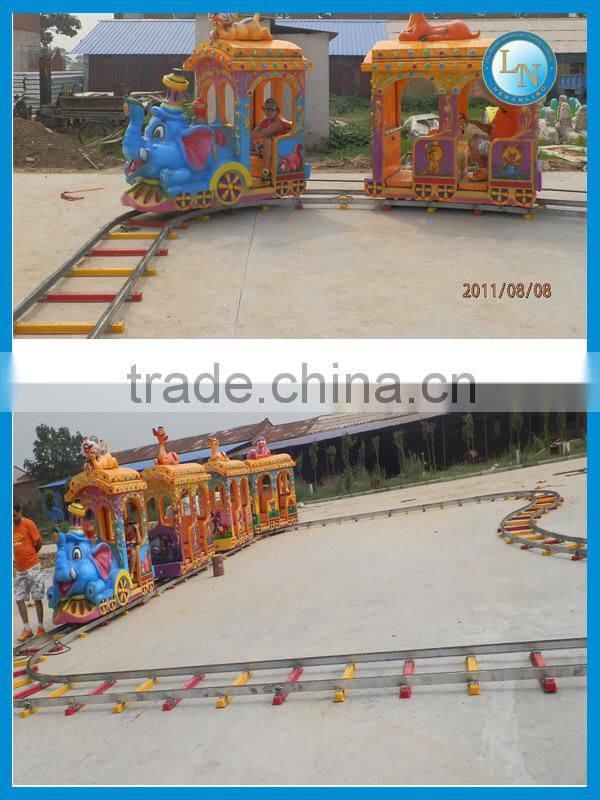 Hot sale amusement electric kids train elephant train for sale