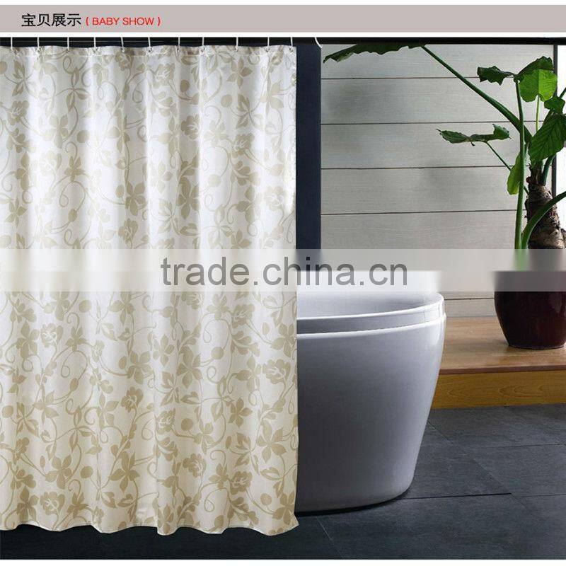 2013 hot sale mould proof polyester printed cartoon printed shower curtain