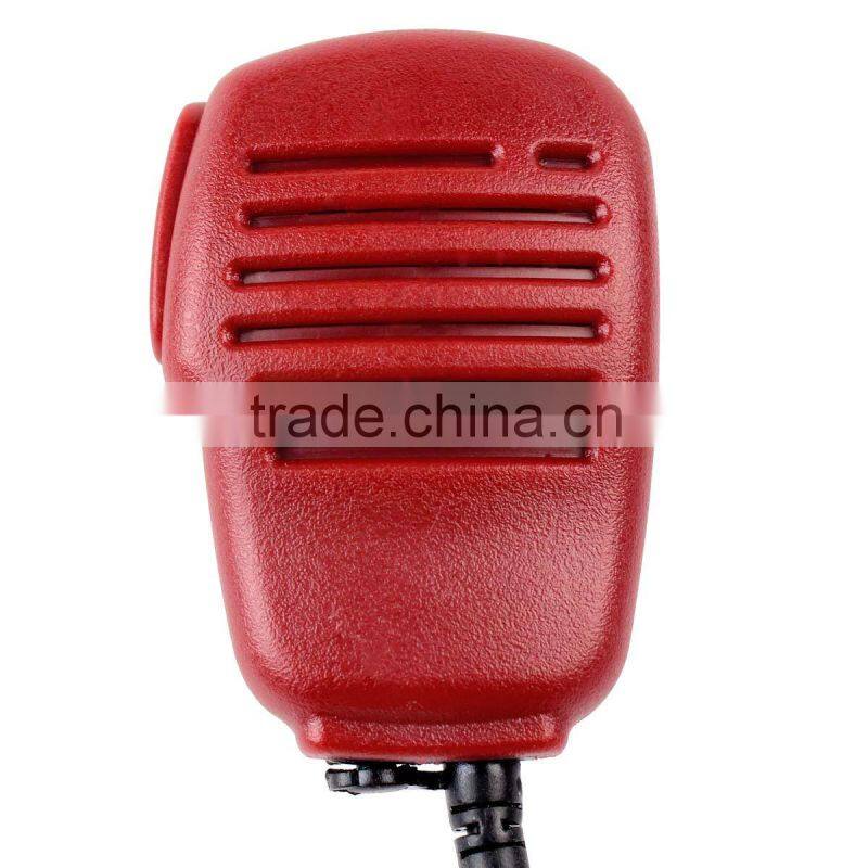 New Red Frosted Shell Waterproof IP54 3.5mm Mono Jack PTT Handheld shoulder Speaker MIC For Motorola Radio GP2000 GP2100 GP300 G