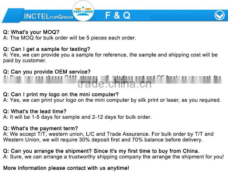 H87 Intel Core i3 4150 3.5Ghz Barebone Mini PC Partaker