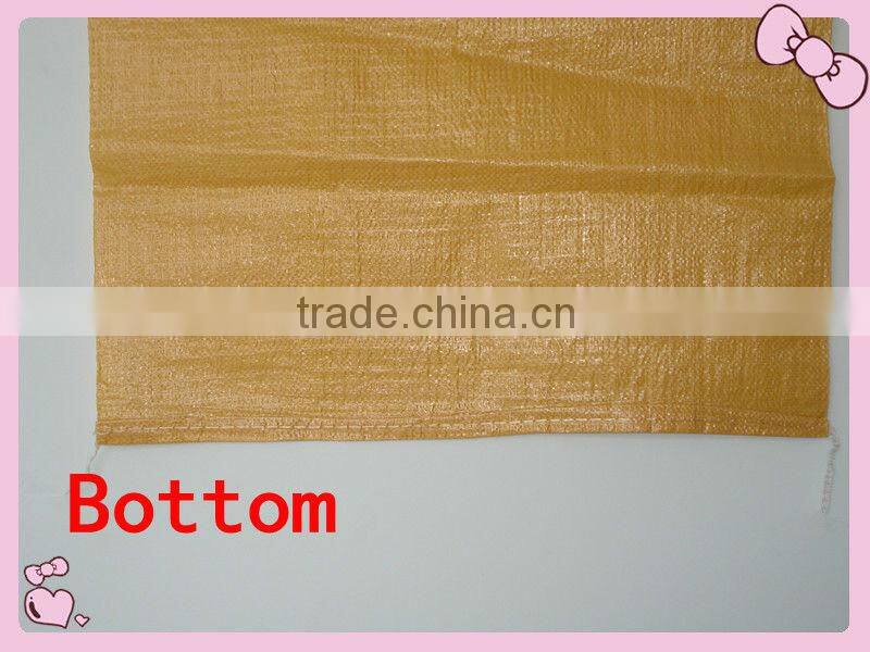 2013 Brown Colour PP Woven Bags For Packing