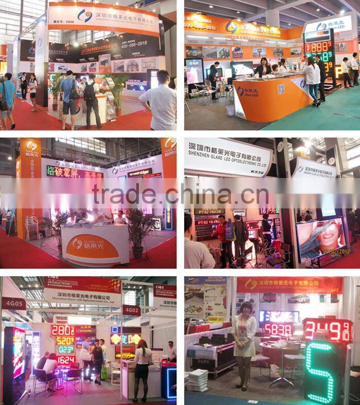 pixel 12, 14, 16, 20, 22, 25, 31.25mm RED LED text screen display