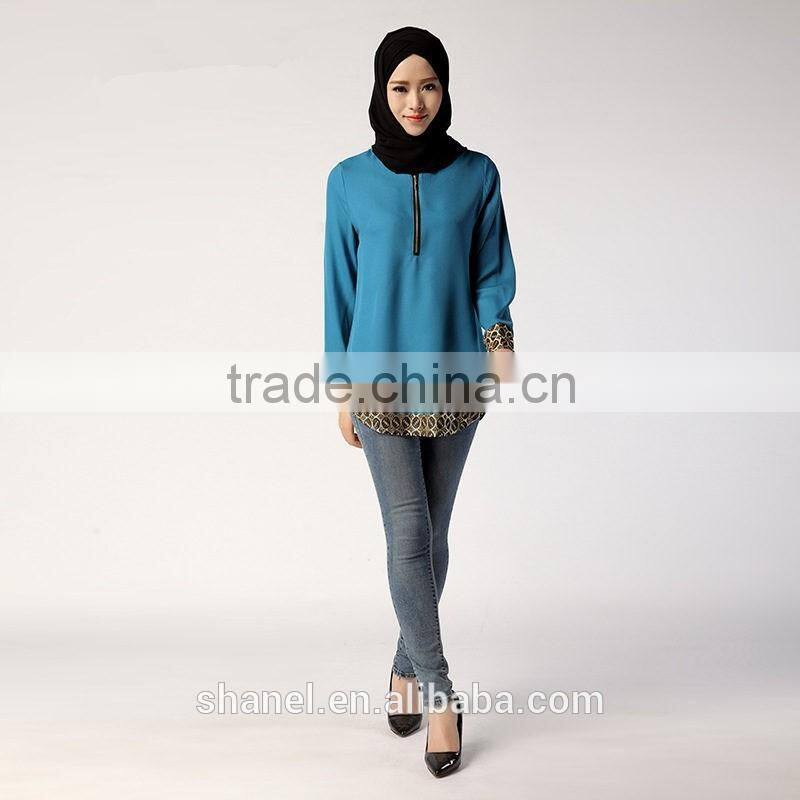 new muslim women loose blouse shirts