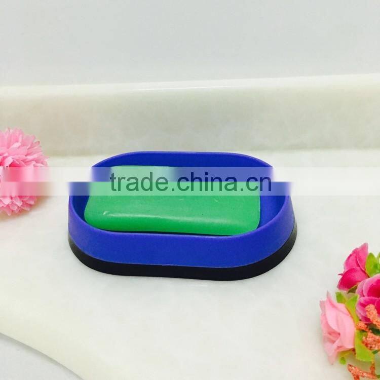 Blue round shape fancy soap dish