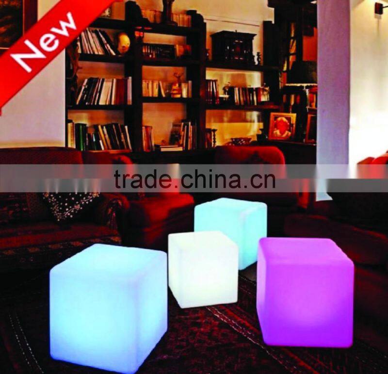 Hot Sale LED chair cube seat lighting&waterproof LED cube stools